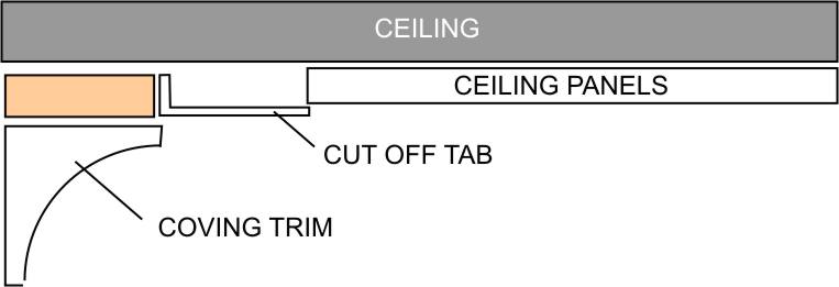ceiling panel trim diagram 2