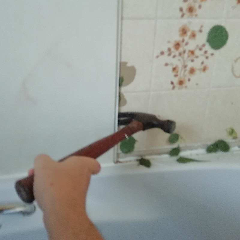 removing cladding - Replacing Bathroom Cladding